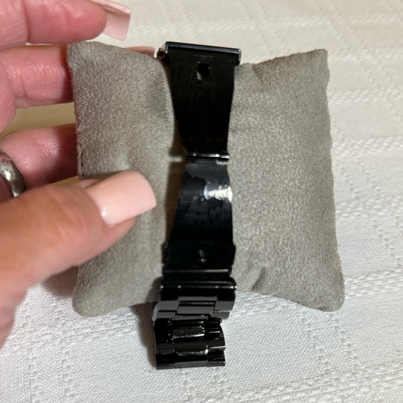 Michael Kors Layton Glitz Pave Dial Black Watch - Picture 6 of 10